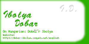 ibolya dobar business card